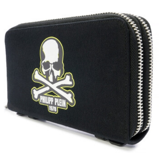 Picture of PHILIPP PLEIN Skull Continental Wallet In Black