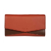 Picture of BOTTEGA VENETA Ladies Bicolor Leather Wallet With Strap