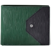 Picture of PICASSO AND CO Leather Wallet- Green/Navy Blue