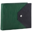 Picture of PICASSO AND CO Leather Wallet- Green/Navy Blue