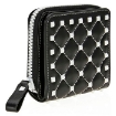 Picture of VALENTINO GARAVANI Free Rockstud Spike Quilted Leather Wallet- Black