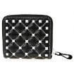 Picture of VALENTINO GARAVANI Free Rockstud Spike Quilted Leather Wallet- Black