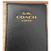 Picture of COACH Brown Accordion Zip Wallet In Colorblock Signature Canvas- Black