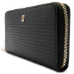 Picture of DAKS Ladies Henley Black Leather Zip-around Wallet