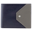 Picture of PICASSO AND CO Leather Wallet- Navy Blue/ Gray