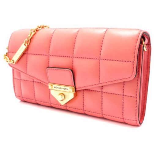 Picture of MICHAEL KORS Ladies Soho Quilted Chain Wallet- Rose
