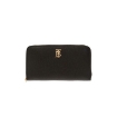 Picture of BURBERRY Black Monogram Plaque Zip-around Wallet