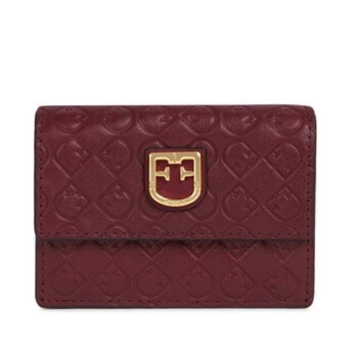 Picture of FURLA Belvedere Tri-fold Logo Embossed Leather Wallet - Ribes G