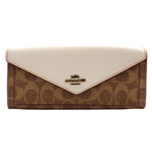 Picture of COACH Ladies Colorblock Signature Canvas Wallet