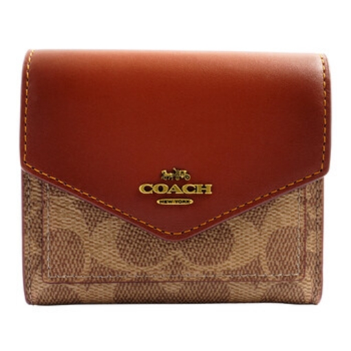 Picture of COACH Ladies Small Wallet In Colorblock Signature Canvas