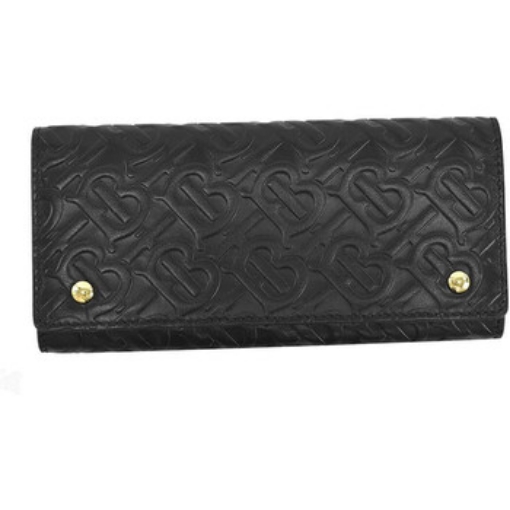 Picture of BURBERRY Black Monogram Leather Continental Wallet