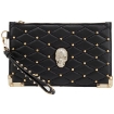 Picture of PHILIPP PLEIN Ladies Black Quilted Leather Skull Studded Clutch