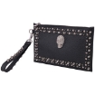 Picture of PHILIPP PLEIN Ladies Black Faux-leather Crystal Stud Clutch Bag