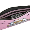 Picture of MOSCHINO Ladies Studded Logo Teddy Clutch - Pink