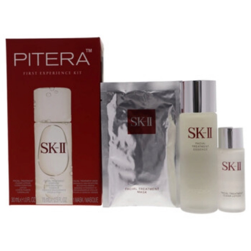 Picture of SK-II Pitera First Experience Kit by SK-II for Unisex - 3 Pc 2.5oz Facial Treatment Essence , 1oz Facial Treatment Clear Lotion, 1Pc Facial Treatment Mask