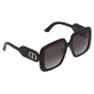 Picture of DIOR Smoke Square Ladies Sunglasses