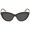 Picture of SAINT LAURENT Black Cat Eye Ladies Sunglasses