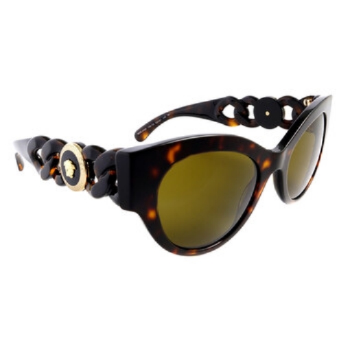 Picture of VERSACE Dark Brown Cat Eye Ladies Sunglasses