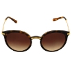 Picture of DOLCE & GABBANA Gradient Brown Round Ladies Sunglasses