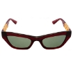 Picture of VERSACE Green Cat Eye Ladies Sunglasses