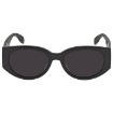 Picture of ALEXANDER MCQUEEN Grey Oval Ladies Sunglasses