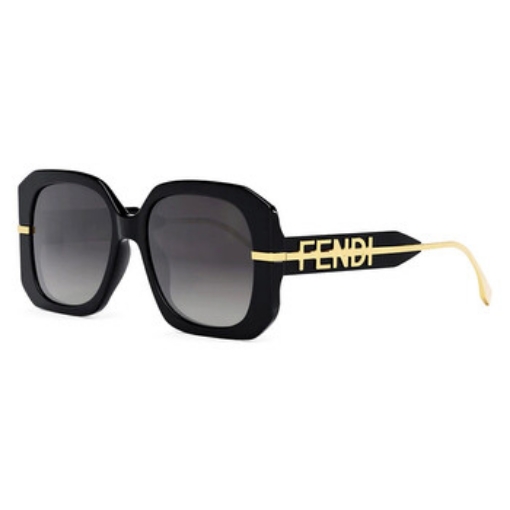 Picture of FENDI Gradient Smoke Square Ladies Sunglasses