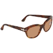 Picture of PERSOL Brown Oval Ladies Sunglasses