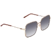 Picture of GUCCI Blue Gradient Square Ladies Sunglasses