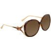 Picture of GUCCI Brown Gradient Round Ladies Sunglasses