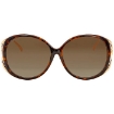 Picture of GUCCI Brown Gradient Round Ladies Sunglasses