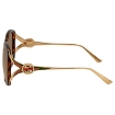 Picture of GUCCI Brown Gradient Round Ladies Sunglasses