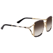 Picture of GUCCI Brown Gradient Butterfly Ladies Sunglasses