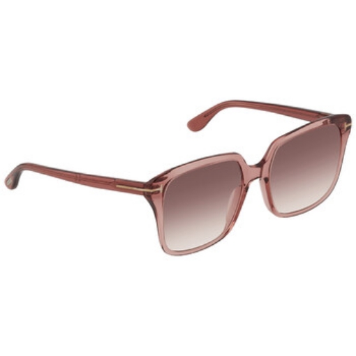 Picture of TOM FORD Faye Burgundy Square Ladies Sunglasses