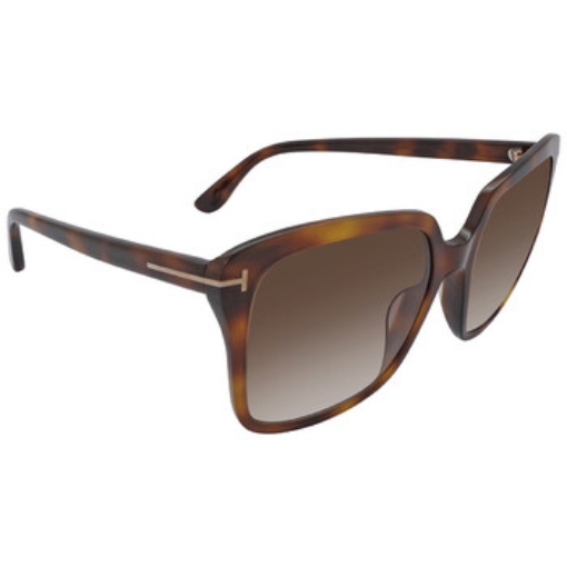 Picture of TOM FORD Faye Brown Gradient Square Ladies Sunglasses