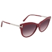 Picture of TOM FORD Kira Bordeaux Gradient Cat Eye Ladies Sunglasses