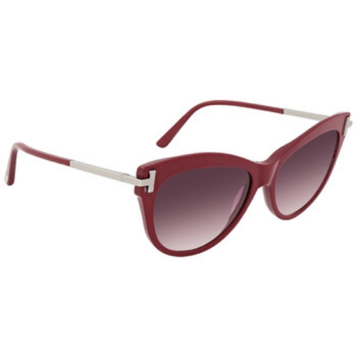 Picture of TOM FORD Kira Bordeaux Gradient Cat Eye Ladies Sunglasses