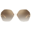 Picture of ALEXANDER MCQUEEN Brown Ladies Sunglasses