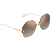 Picture of ALEXANDER MCQUEEN Brown Ladies Sunglasses