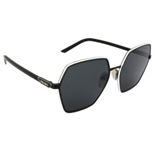 Picture of PRADA Dark Grey Geometric Ladies Sunglasses