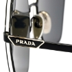 Picture of PRADA Dark Grey Geometric Ladies Sunglasses