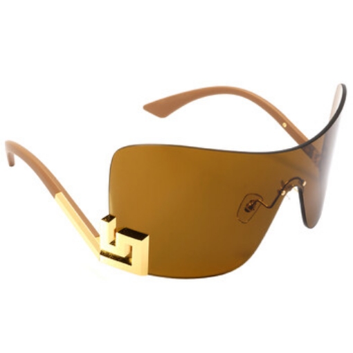 Picture of VERSACE Dark Bronze Shield Ladies Sunglasses