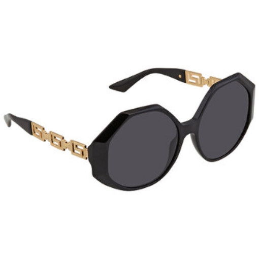 Picture of VERSACE Dark Gray Geometric Ladies Sunglasses