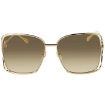 Picture of GUCCI Brown Square Ladies Sunglasses