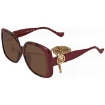 Picture of GUCCI Brown Rectangular Ladies Sunglasses