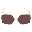 Picture of FENDI Bordeaux Square Ladies Sunglasses