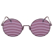 Picture of FENDI Waves Purple Stripes Round Ladies Sunglasses