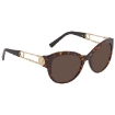 Picture of VERSACE Dark Brown Square Ladies Sunglasses