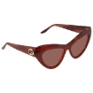 Picture of GUCCI Orange Cat Eye Ladies Sunglasses GG0895S-004 54