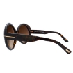 Picture of TOM FORD Terra Brown Gradient Round Ladies Sunglasses