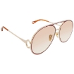 Picture of CHLOE Austine Peach Gradient Pilot Ladies Sunglasses